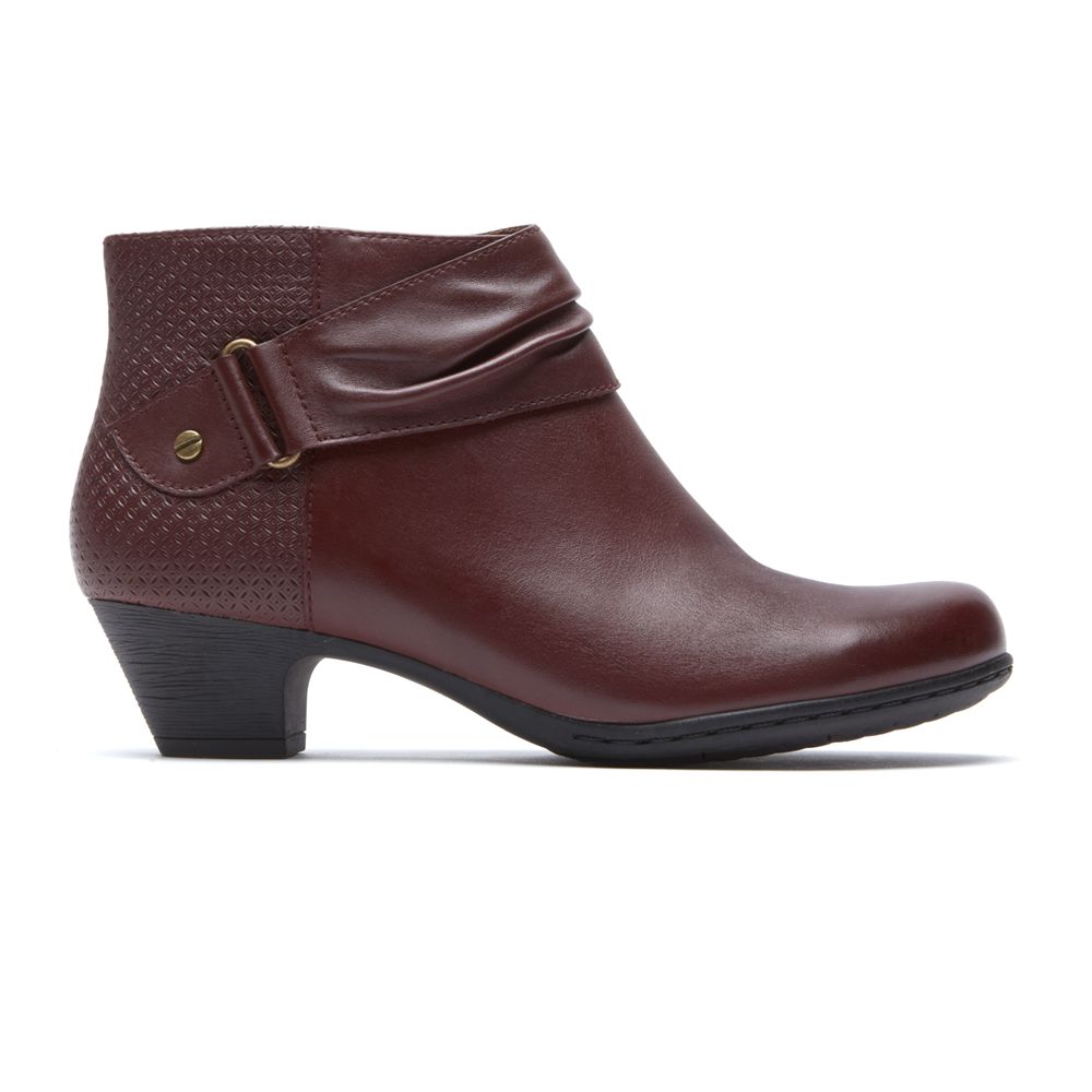 Botins Mulher Rockport Brynn Rouched Marrom,Portugal YHUMW-3015